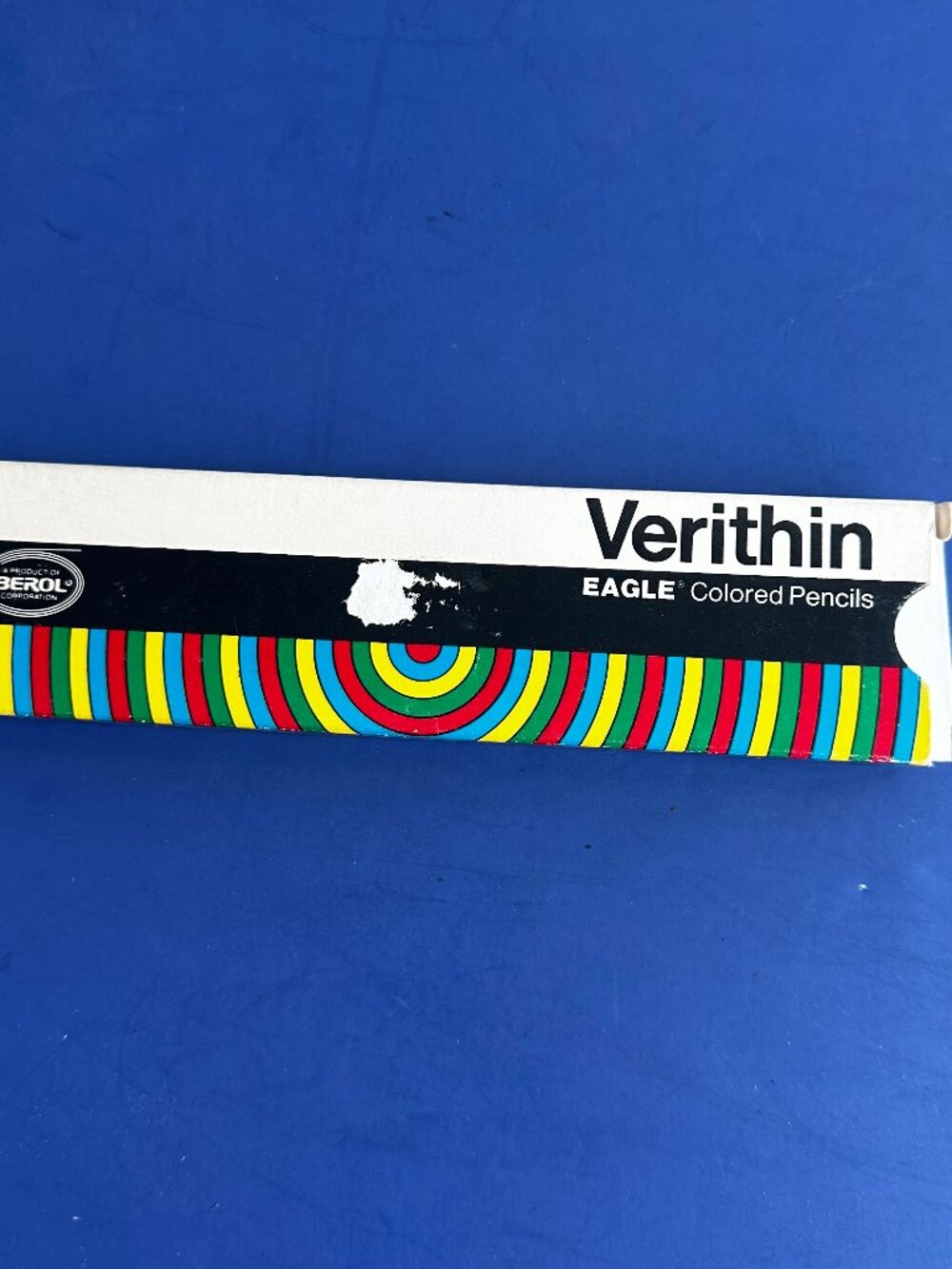 NEW Lot of 12: Vintage Berol Eagle Verithin 747 1/2 Dark Grey Colored Pencils